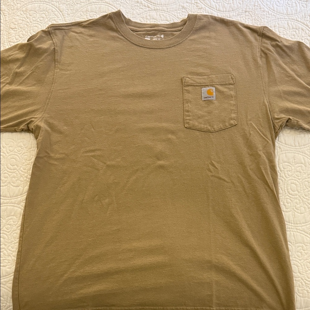 Carhartt Men's Brown Short Sleeve Pocket Tee